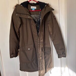 Columbia Green Hooded Parka